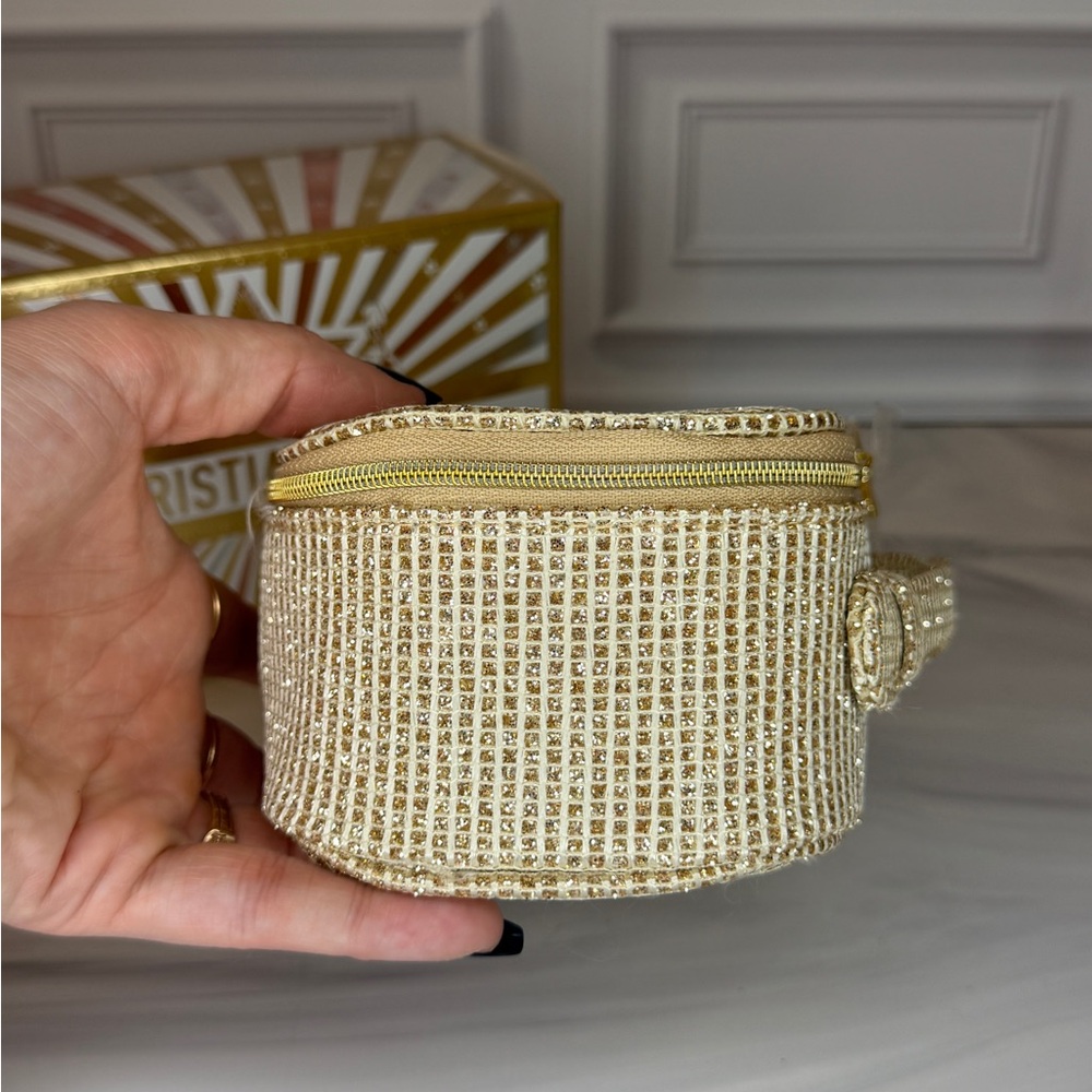 Dior Gold Woven Cosmetic Travel Bag with Star Detailing | Brand New in Box - Picture 5 of 8